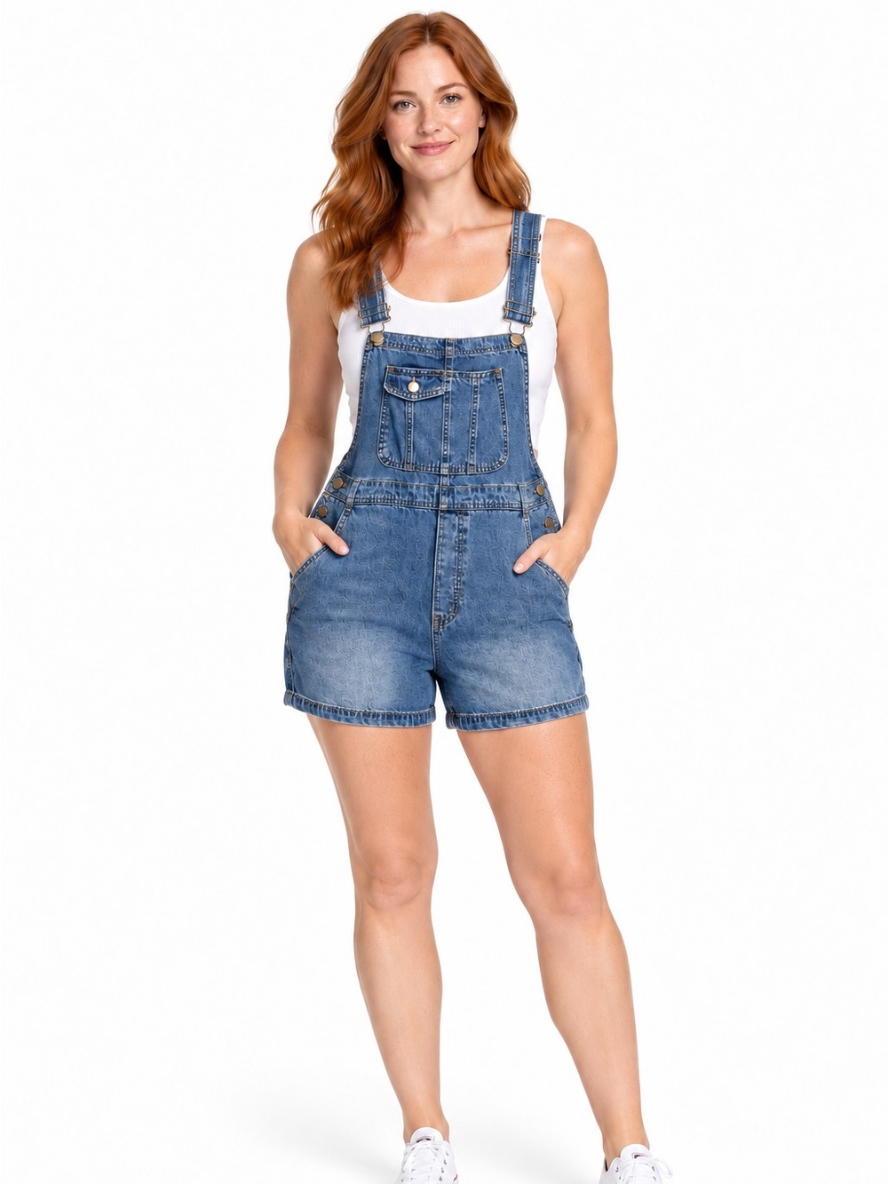 No Boundaries Denim Shortalls Overalls – Women’s XL (15–17)
